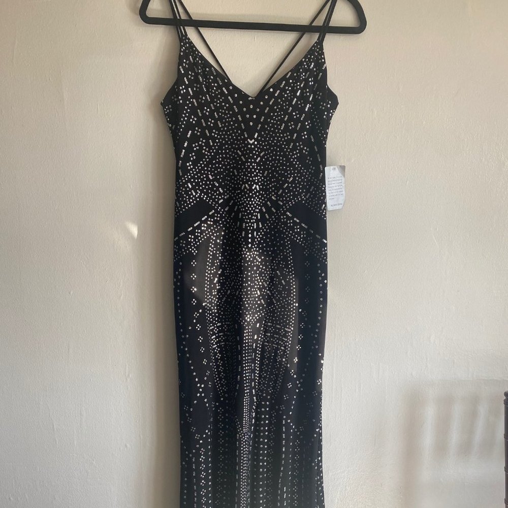 Jump Apparel Black Trumpet Gown, Size 5/6, NWT